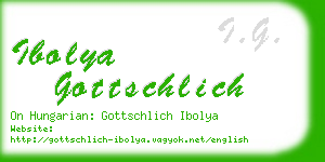 ibolya gottschlich business card